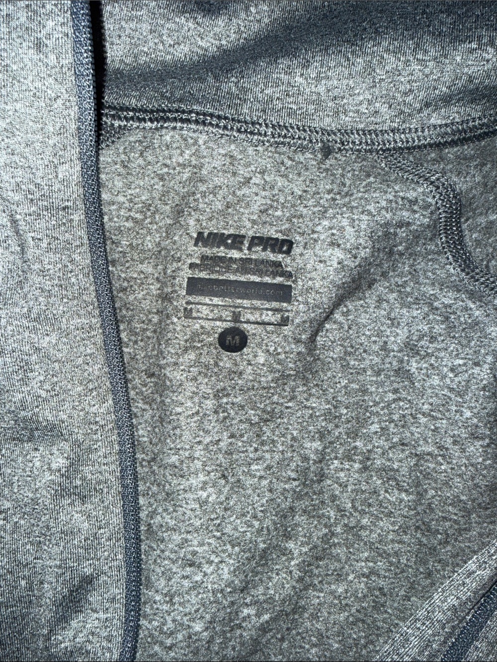 Nike Gray Long Sleeve Performance Top - Picture 3 of 6